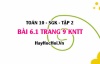 Bài 6.1 trang 9 Toán 10 tập 2 Kết nối tri thức